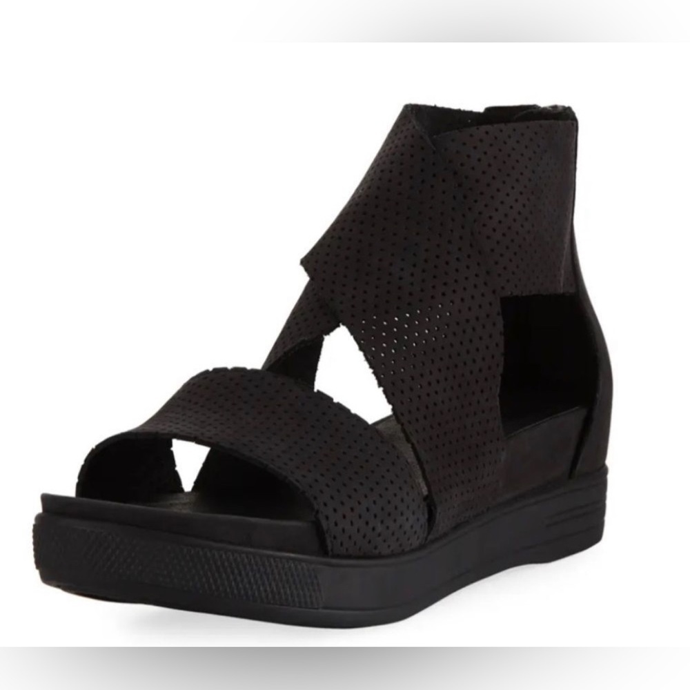 Eileen Fisher Sport Perforated Leather Sandal 6